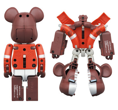 Transformers x BAPE Optimus Prime Red Edition Be@rbrick Figure by Medicom Toy