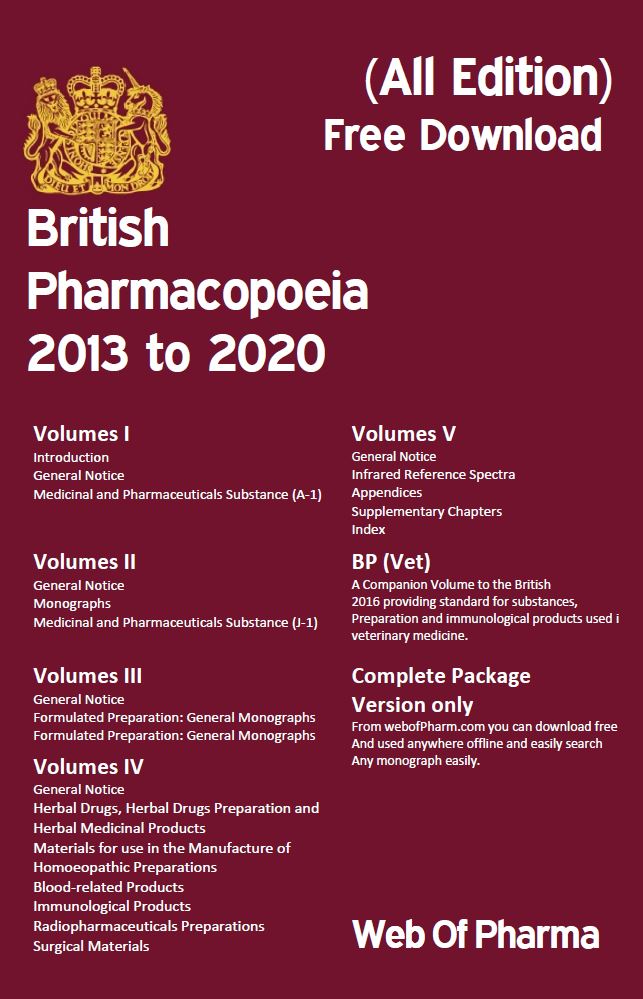 British Pharmacopoeia All Edition