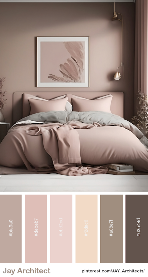 5 Most Popular Color Schemes For Bedroom ( Color Chart Included )