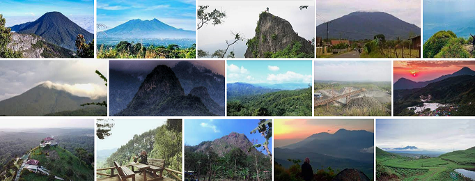 Daftar Gunung di Kabupaten Bogor dengan Lengkap dengan Ketinggian dan Lokasinya