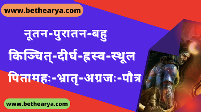 Learn Sanskrit – Video Class – 19/40 - पितामहः - भ्रातृ - पुरातन - किञ्चित् - ह्रस्व - स्थूल - उन्नतः - बृहत् (Pitamahah - Bhratru - Puratan - Kijcit - Hrasv - Sthul - Unnth - Bruhat)