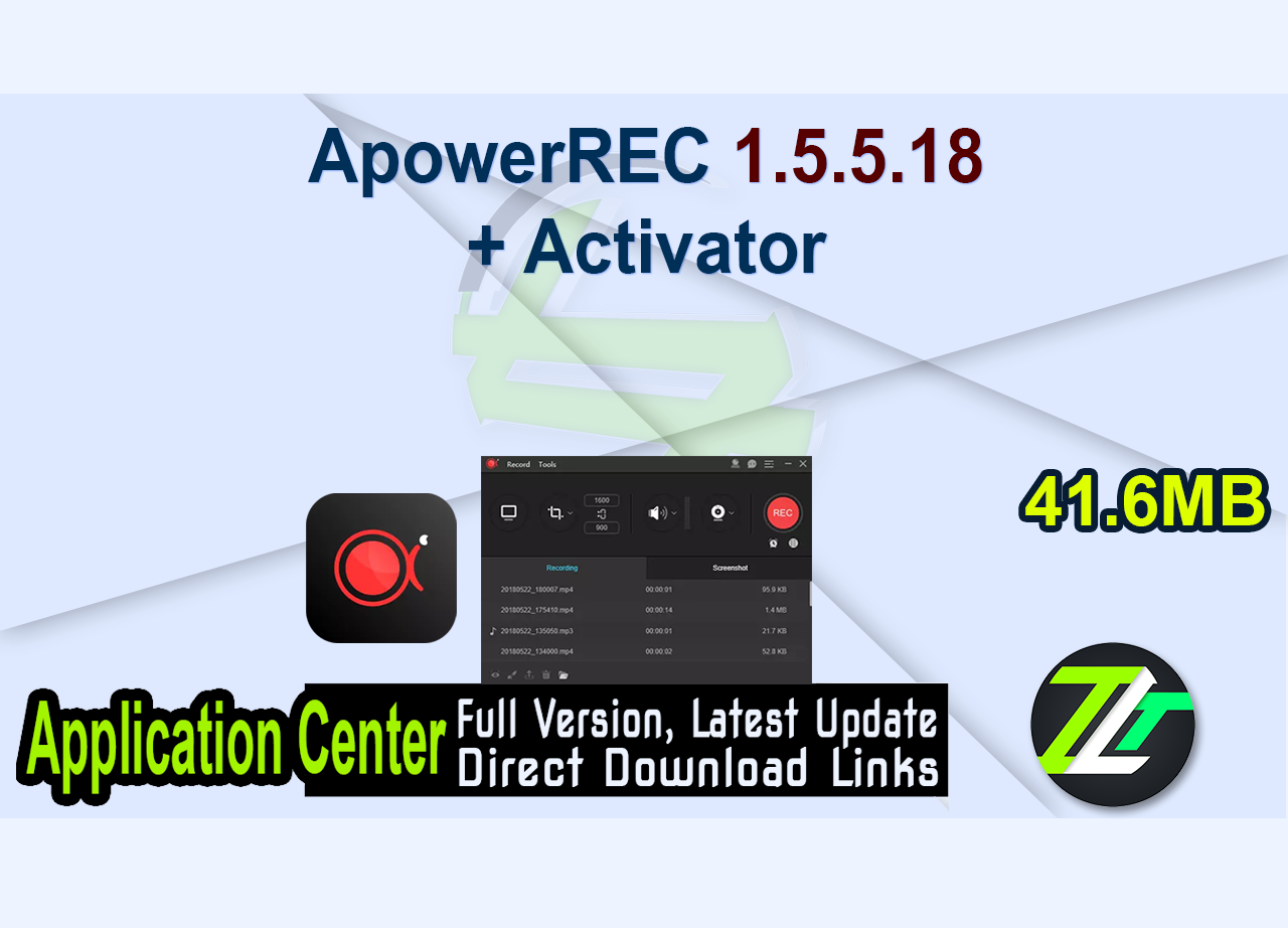 ApowerREC 1.5.5.18 + Activator