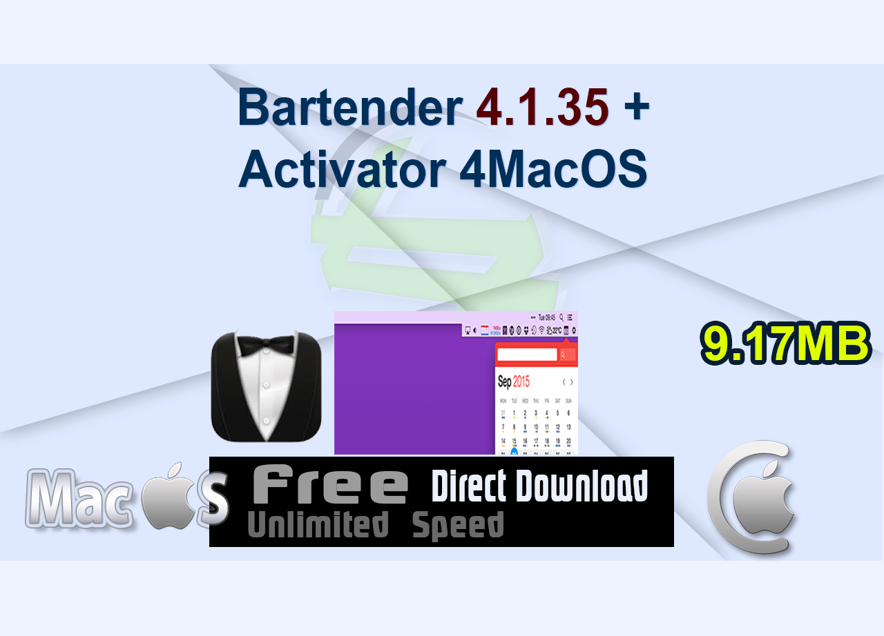 Bartender 4.1.35 + Activator 4MacOS