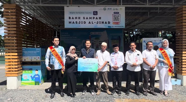 Bank Kalsel Dukung Pembangunan Bank Sampah di Masjid Al Jihad Banjarmasin