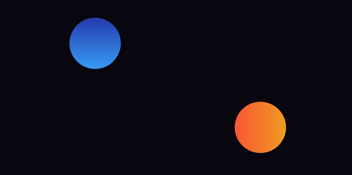 Create two colorful circles