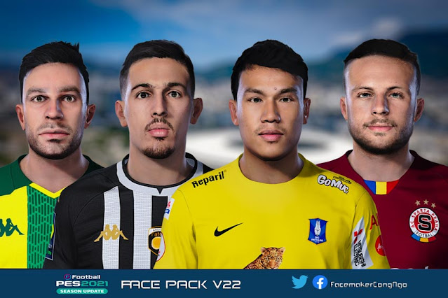 Facepack V22 2021 For eFootball PES 2021
