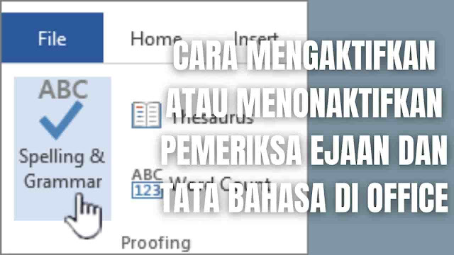 Cara Mengaktifkan atau Menonaktifkan Pemeriksa Ejaan Dan Tata Bahasa Di Office Windows dan macOS Dengan Mudah Dan Benar Di dalam mengaktifkan dan menonaktifkan pemeriksa ejaan dan tata bahasa di office windows dan mac os, bisa mengikuti langkah-langkah ini :  Mengaktifkan atau Menonaktifkan Pemeriksa Ejaan Dan Tata Bahasa Di Office Windows Untuk mengaktifkan pemeriksa ejaan dan tata bahasa di Office Windows silahkan ikuti langkah ini :  Buka opsi ejaan dan tata bahasa : Di OneNote, PowerPoint, Publisher, Visio, dan Word: Dalam menu File, klik Opsi atau Options, kemudian klik Pemeriksa Ejaan atau Spell Checker. Di InfoPath: Pada tab Beranda, klik panah di samping Ejaan, lalu klik Opsi Ejaan. Di Outlook: Dalam menu File, klik Opsi, klik Email, lalu klik Ejaan dan Koreksi Otomatis. Centang atau hapus centang kotak Periksa ejaan (Check spelling as you type) saat mengetik. Dalam program yang memiliki pemeriksaan tata bahasa otomatis, juga dapat mencentang atau menghapus centang kotak Tandai kesalahan tata bahasa (Mark grammar errors as you type) saat mengetik.   Mengaktifkan atau Menonaktifkan Pemeriksaan Ejaan Dan Tata Bahasa Otomatis Di Office macOS Untuk mengaktifkan pemeriksa ejaan dan tata bahasa di Office Mac Os silahkan ikuti langkah ini :  Pada menu Word, klik Preferensi > Ejaan & Tata Bahasa. Dalam kotak dialog Ejaan & Tata Bahasa, di bawah Ejaan, centang atau kosongkan kotak Periksa ejaan saat mengetik. Di bawah Tata Bahasa, centang atau kosongkan kotak Periksa tata bahasa saat mengetik. Tutup kotak dialog untuk menyimpan perubahan.   Nah itu dia bagaimana cara mengaktifkan atau menonaktifkan pemeriksa ejaan dan tata bahasa di Office Windows dan macOS dengan mudah dan benar. Melalui bahasan di atas bisa diketahui mengenai langkah-langkah mengaktifkan dan menonaktifkan pemeriksa ejaan dan tata bahasa di office melalui windows dan mac os. Mungkin hanya itu yang bisa disampaikan di dalam artikel ini, mohon maaf bila terjadi kesalahan di dalam penulisan, dan terimakasih telah membaca artikel ini."God Bless and Protect Us"