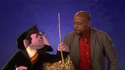 Sesame Street Episode 4425. Forest Whitaker talks with Count Von Count about imagination.
