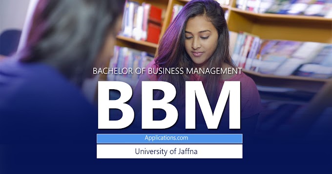 Bachelor of Business Management (BBM) External Degree Programme 2022 – University of Jaffna