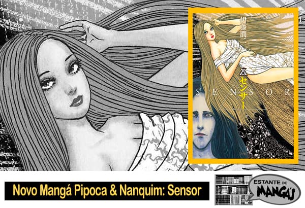 Estante de Mangá, Mangá PIPOCA & NANQUIM, lançamento, Junji Ito, Sensor