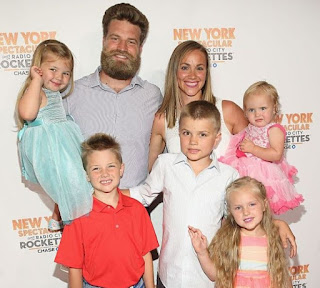 Liza Barber with her husband Ryan Fitzpatrick & their kids