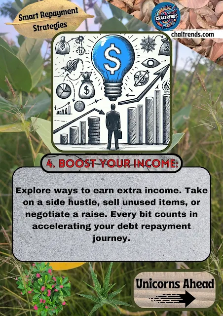 Drawn image illustration for person who is trying to boost his income