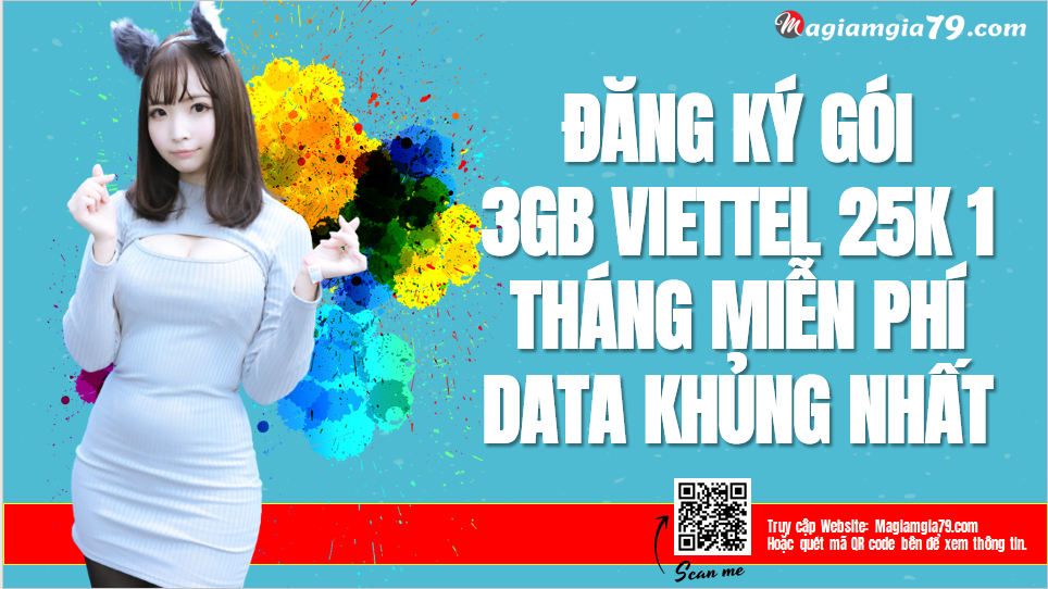 Đăng ký gói 3G Viettel 25k 1 tháng