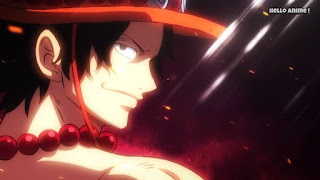 ワンピースアニメ 894話 ワノ国編 | 火拳のエース かっこいい | ONE PIECE Portgas D.Ace