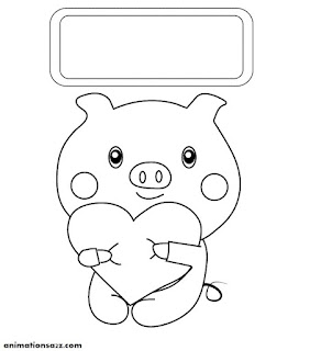Animals cute personal coloring pages