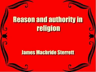 Reason and authority in religion