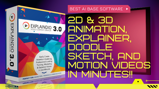 2D & 3D Animation, Explainer, Doodle Sketch, And Motion Videos In Minutes!!