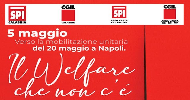Welfare, il 5 maggio incontro dello spi cgil calabria a Lamezia Terme
