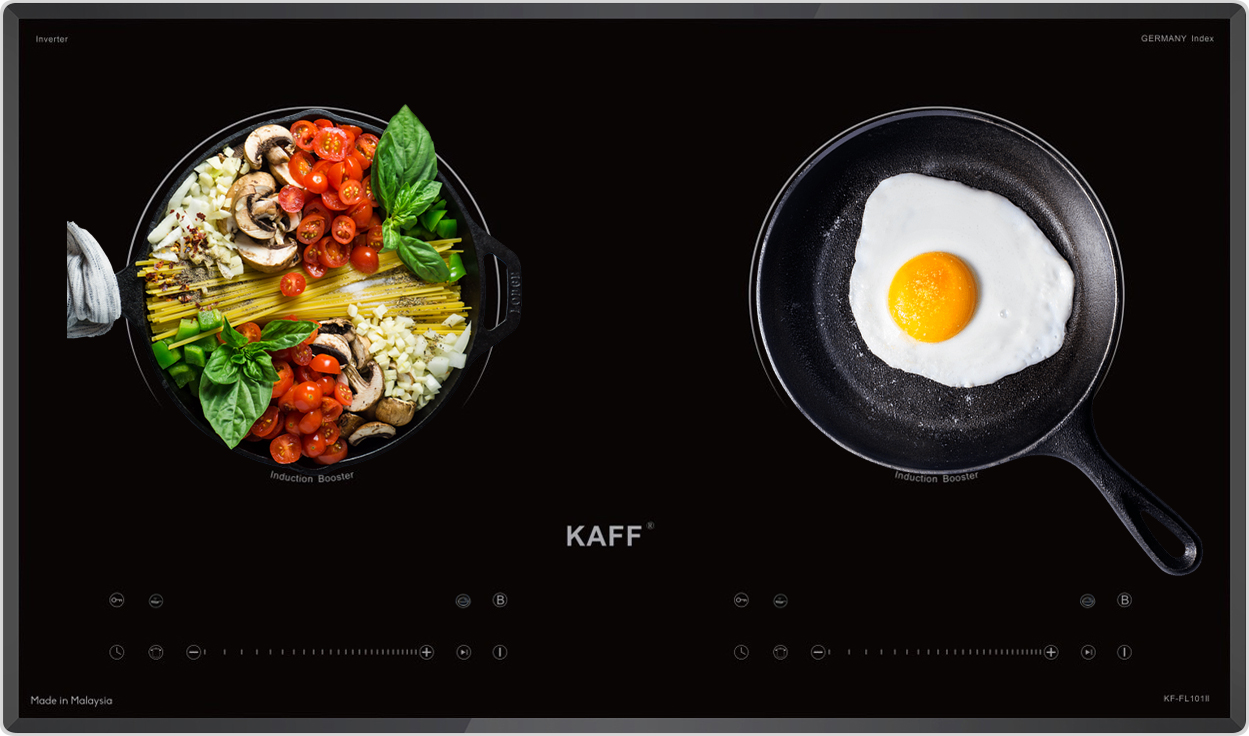 Bếp từ Kaff KF-FL101II được ứng dụng công nghệ Inverter giúp tiết kiệm tối đa điện năng mà bếp vẫn đạt hiệu suất xử lý cao nhất trong quá trình sử dụng.
