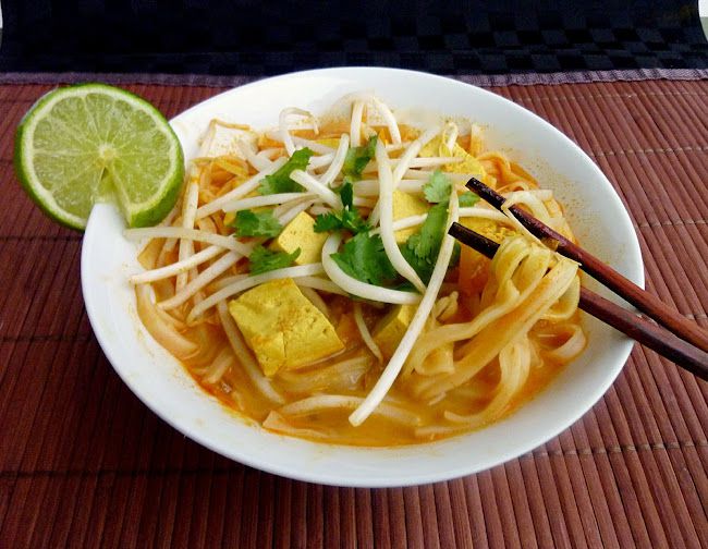 Thai Red Curry Noodles with Tofu