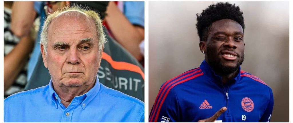 Uli Hoeneß and Alphonso Davies