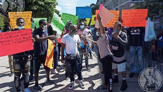 MEXICO: Migrantes Haití exigen asilo en masa a Estados Unidos