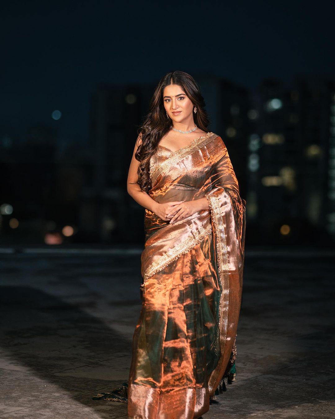 Rashi Singh in Saree With Traditional Look