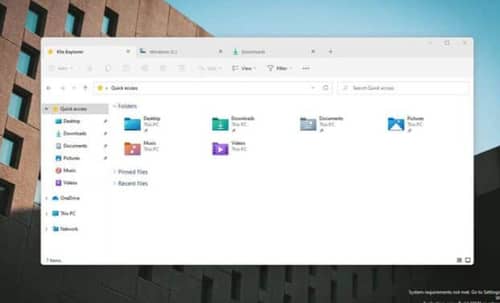 Windows 11 brings tabs to File Explorer