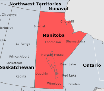 North East Manitoba ZIP Code