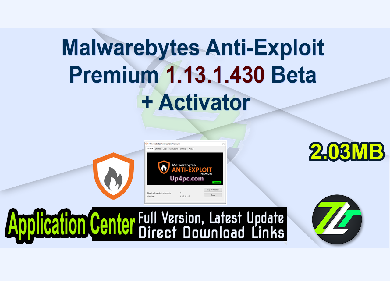Malwarebytes Anti-Exploit Premium 1.13.1.430 Beta + Activator