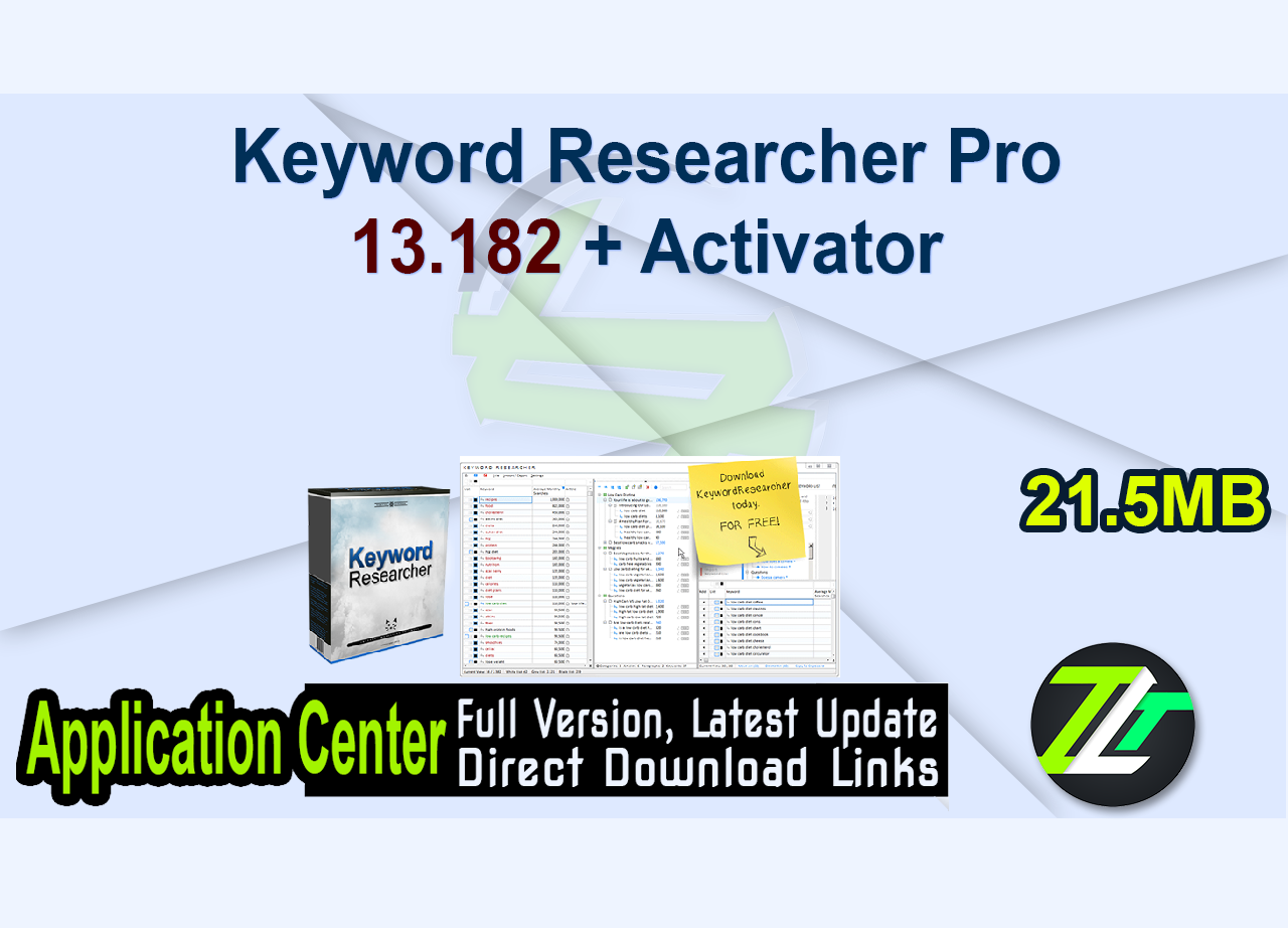 Keyword Researcher Pro 13.182 + Activator