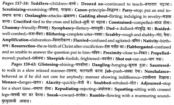 MP Board Class 12th English A Voyage Solutions Chapter 20 Swami and Friends (R.K. Narayan)