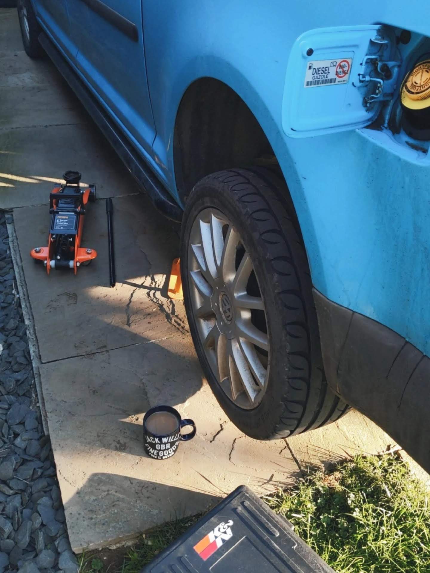 Installing a diesel heater on a VW Caddy camper