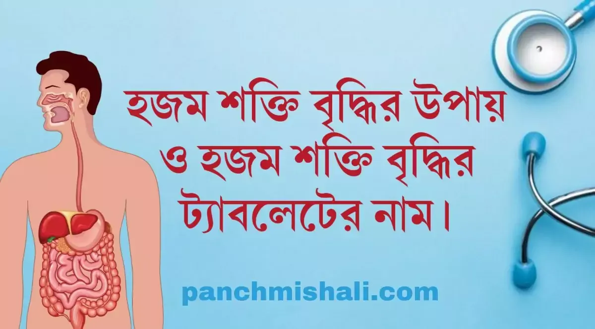 হজম শক্তি বৃদ্ধির উপায় ও হজম শক্তি বৃদ্ধির ট্যাবলেট।