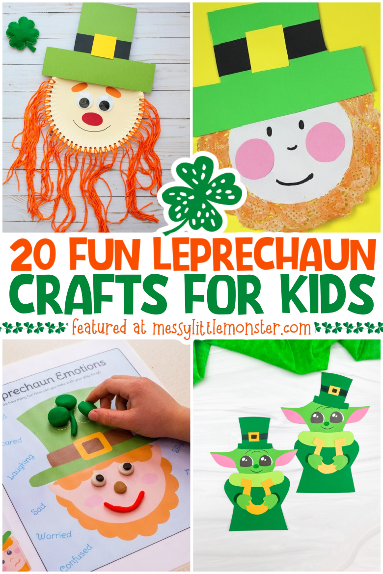 Handprint Leprechaun - Messy Little Monster