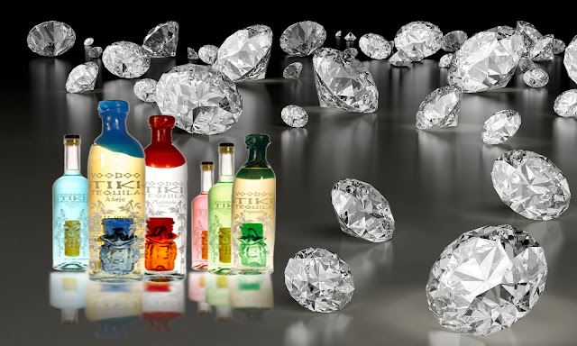 como hacer diamantes con tequila