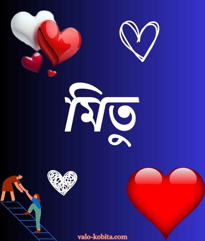 মিতু নামের পিক বা ডিজাইন