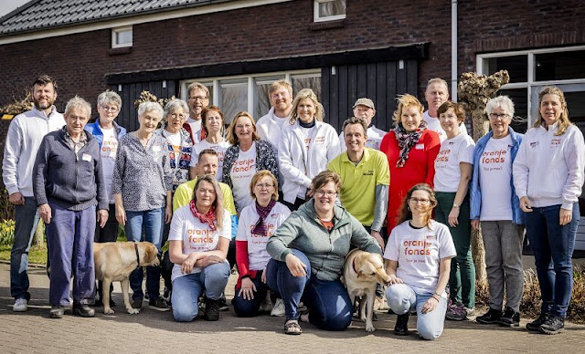 King Willem-Alexander and Queen Maxima volunteered in 2022 NLDoet event at the farm De Aarde in Brielle