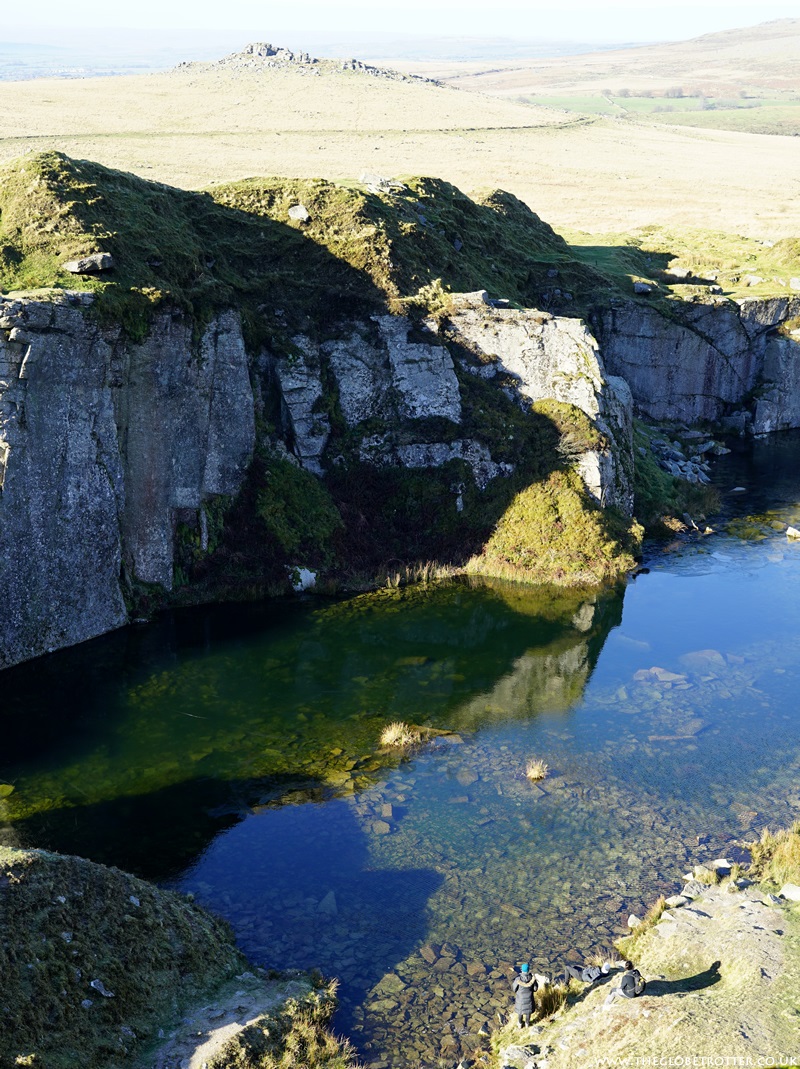 Foggintor Quarry in Dartmoor National Park in Devon