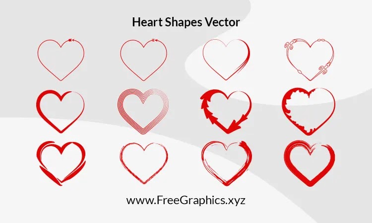Heart Shape Illustrator Download Free