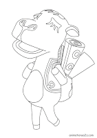 Sahara- Animal Crossing coloring pages