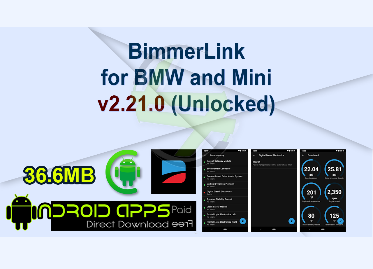 BimmerLink for BMW and Mini v2.21.0 (Unlocked)