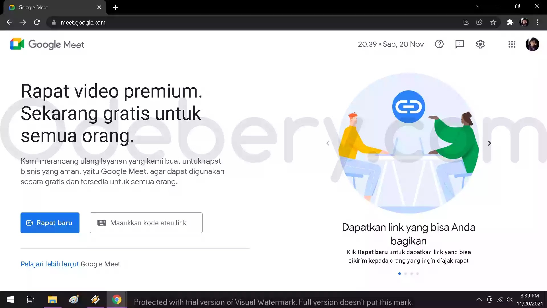 Cara Mengubah Bahasa Google Meet di Laptop