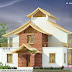 Curved sloping roof style house architecture design