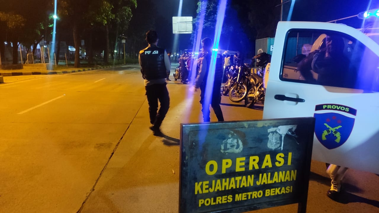 Polres Metro Bekasi Pimpin Operasi Kejahatan Jalanan dan Patroli
