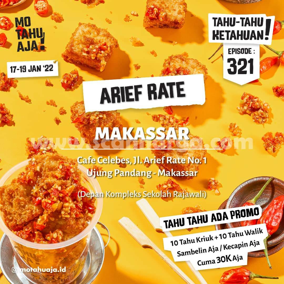 Mo Tahu Aja Arief Rate Makassar Promo Opening
