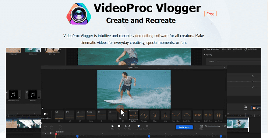 VideoProc Vlogger 免費影片編輯軟體介紹與使用教學