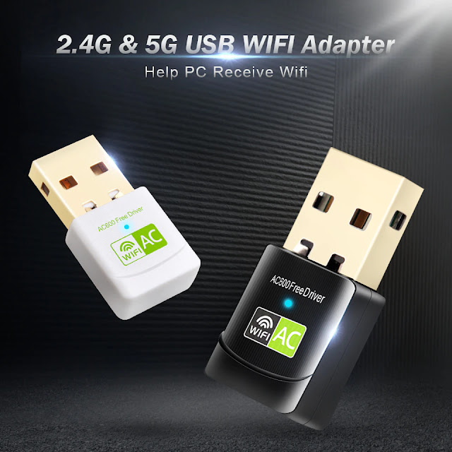 Free Driver USB Wifi Adapter 600Mbps Wi fi Adapter 5ghz Antenna USB Ethernet PC Wi-Fi Adapter Lan Wifi Dongle AC Wifi Receiver