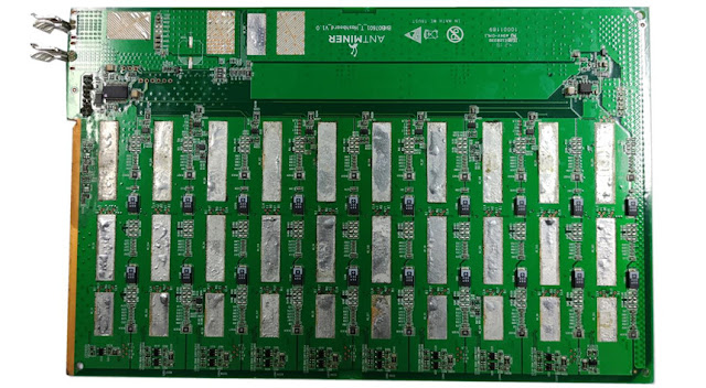 Schematic diagram of T17 hash board