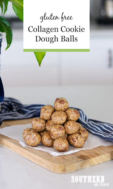 Easy Gluten Free Collagen Cookie Dough Balls Recipe - protein balls, bliss balls